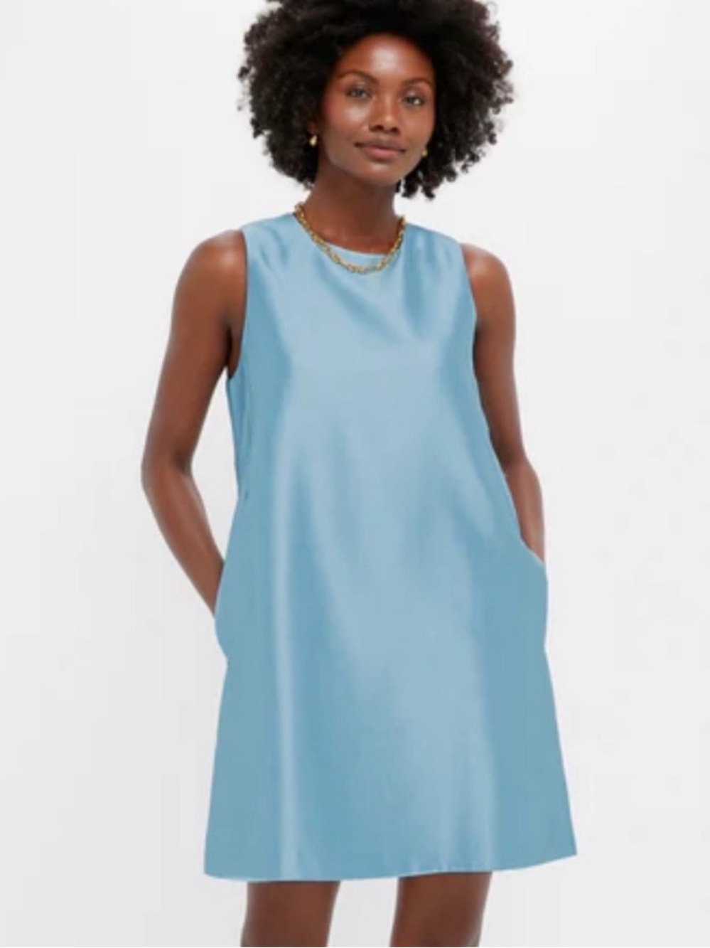 NWT Tuckernuck Robins Egg Blue Dupioni Marlowe Dress